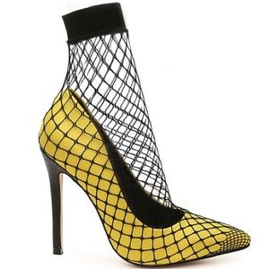Priveleged Nana Fishnet Pumps